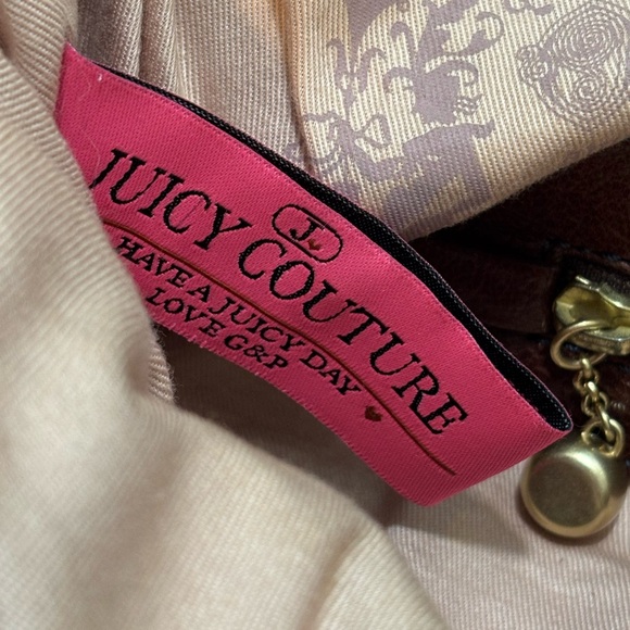 Juicy Couture Vintage Brown Leather Hobo Shoulder Bag - Picture 12 of 12